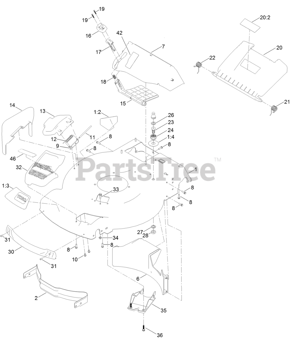 Toro 20353 Toro 22" Recycler WalkBehind Mower (SN 404400000