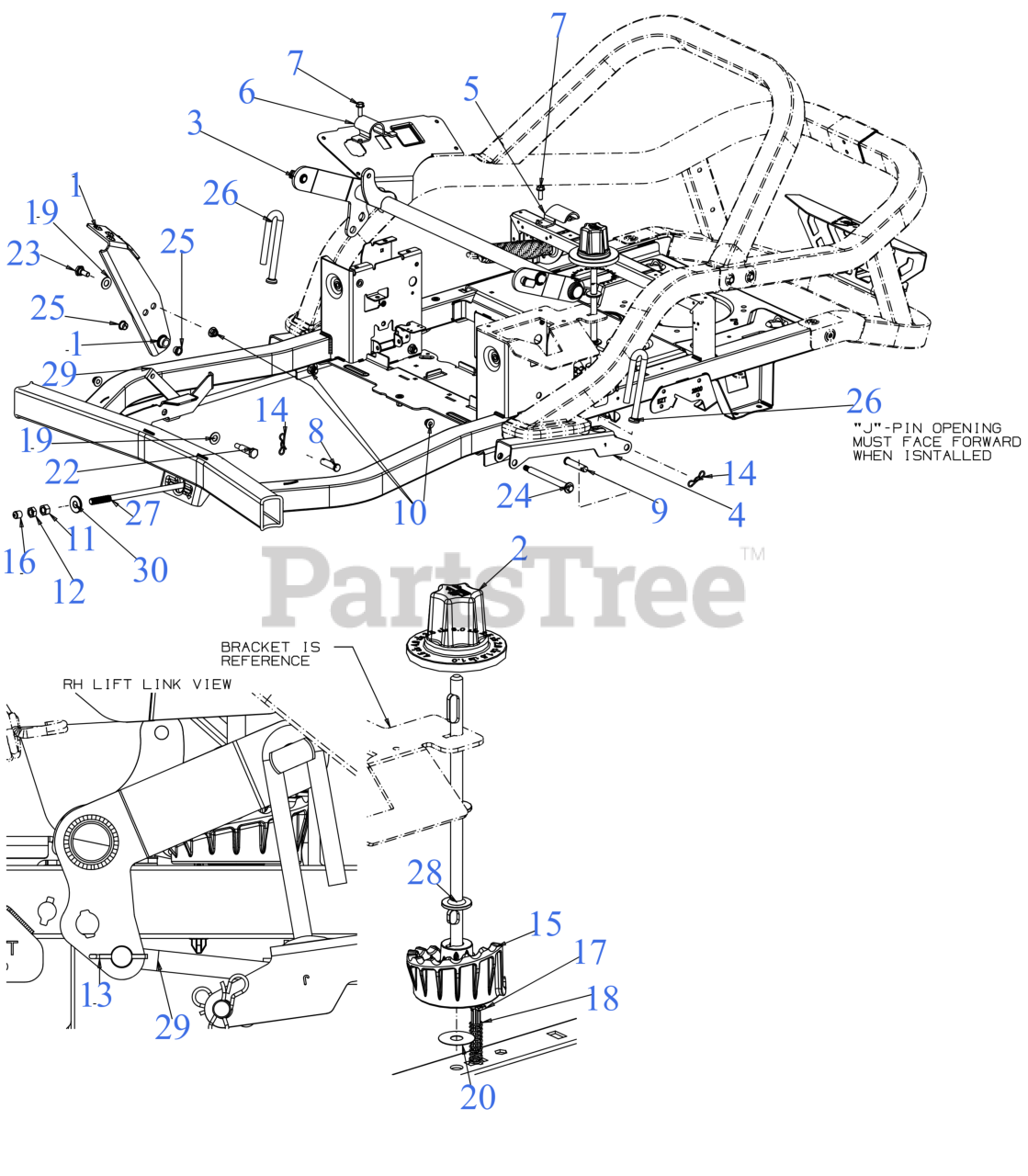 Cub Cadet ZT1 42 KH 17AREACS010 Cub Cadet Ultima 42 Zero Turn Mower Kohler 2021 Deck Lift Parts Lookup with Diagrams PartsTree