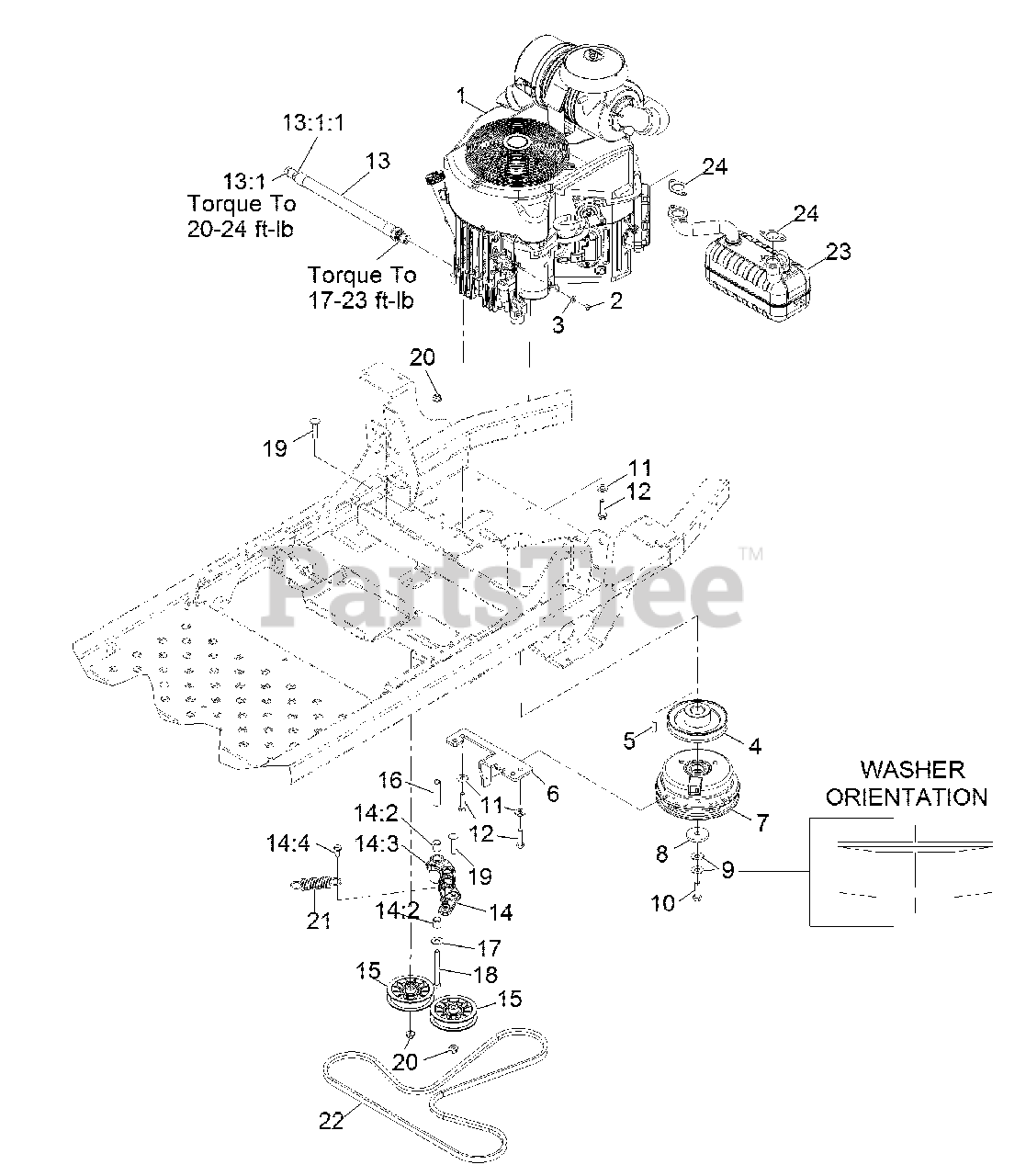 Exmark PNS691KA523 Exmark 52" Pioneer SSeries ZeroTurn Mower