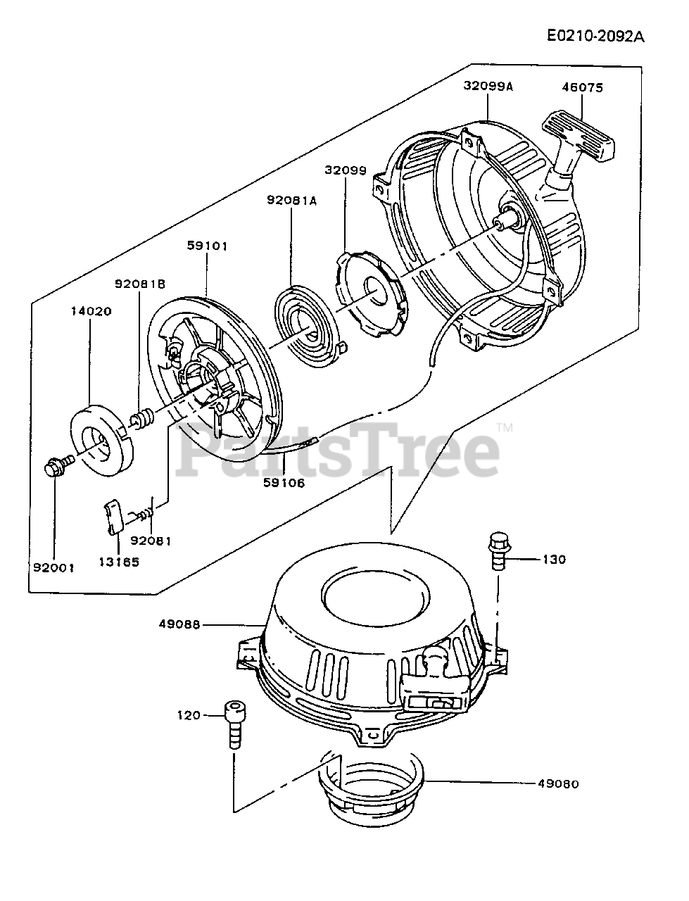 Kawasaki Fc4v As12 Kawasaki Engine Starter Parts Lookup With Diagrams Partstree