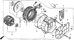 Honda EX1000 A2 (EA4) - Honda Generator, Made in Japan (SN: EA4-1236196