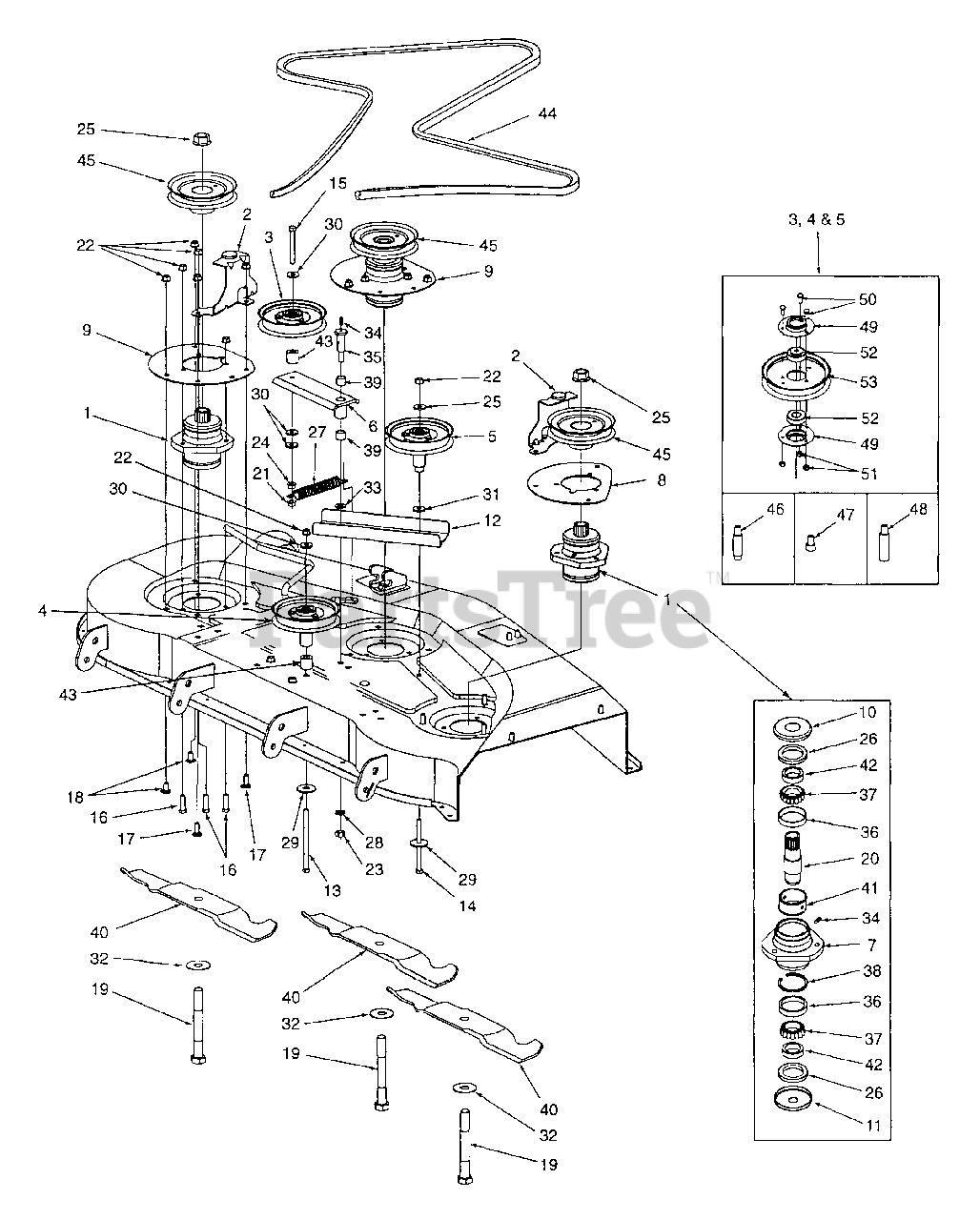 Cub Cadet Z54 53ac385k100 Cub Cadet 54 Zero Turn Mower 54 Deck