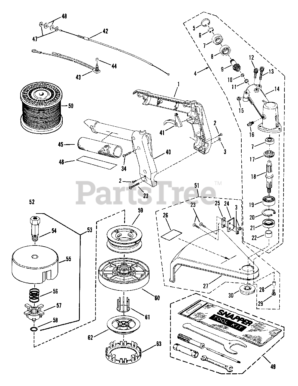 Snapper 215 SST (86268) Snapper String Trimmer Trimmer Parts Lookup