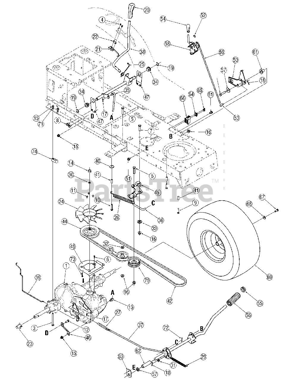 White Outdoor LT542H (13AN795G790) White Outdoor Lawn Tractor (2007