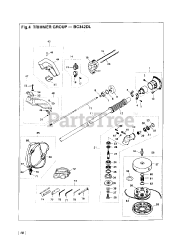 RedMax BC 342 DL - RedMax Brushcutter (SN: 502444 & Above) (1995-09