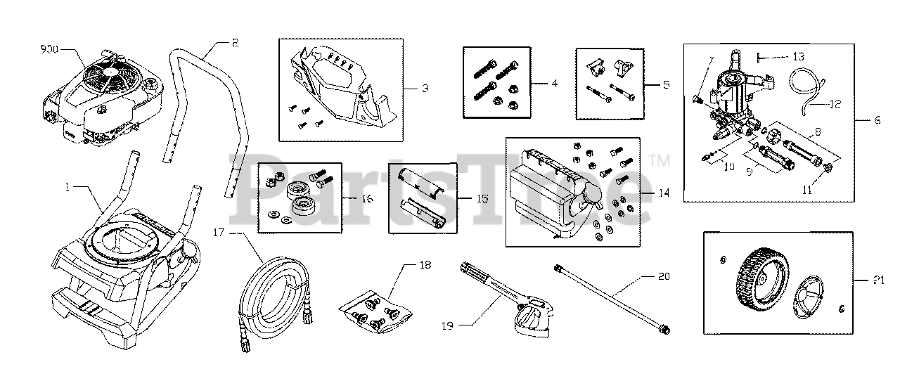 Troy Bilt Pressure Washer Parts Diagram