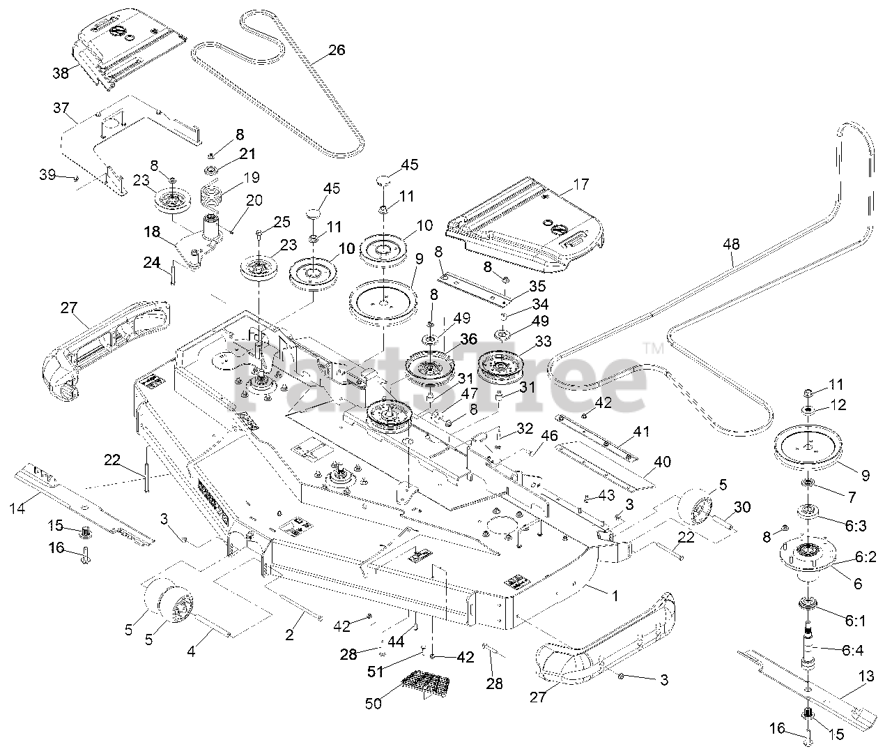 Kubota Zero Turn Mower Parts Diagram