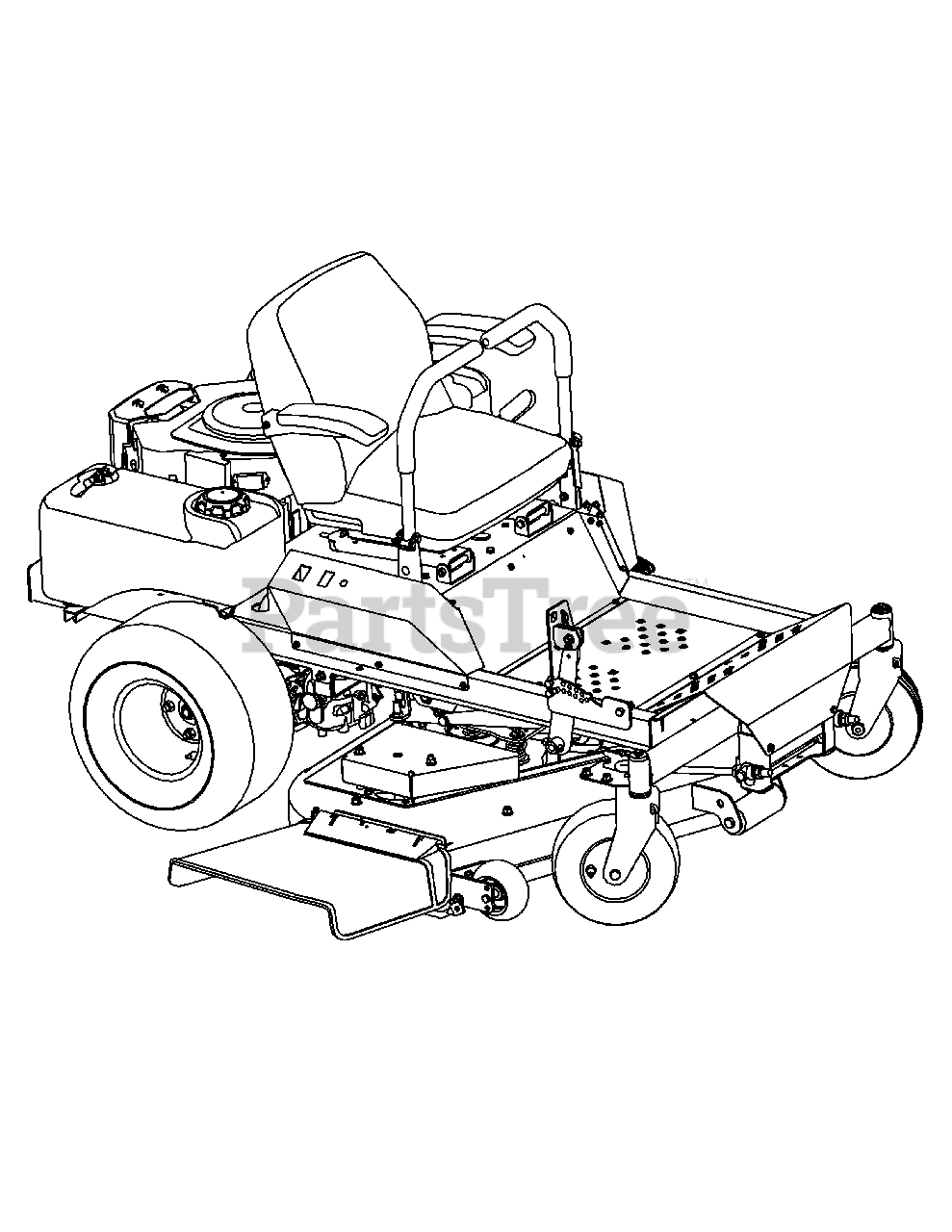 Zero Turn Mower Parts Diagram