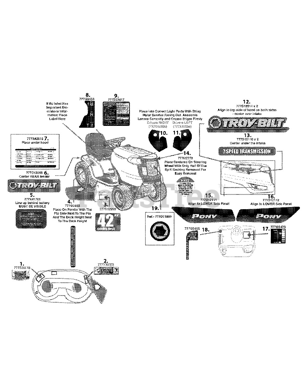 Troy bilt pony 13an77kg011 2025