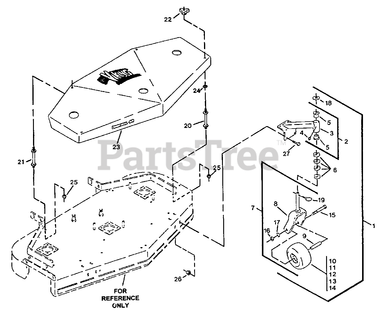 Exmark V4814K5 Exmark 48" Viking WalkBehind Mower, 14hp Kawasaki