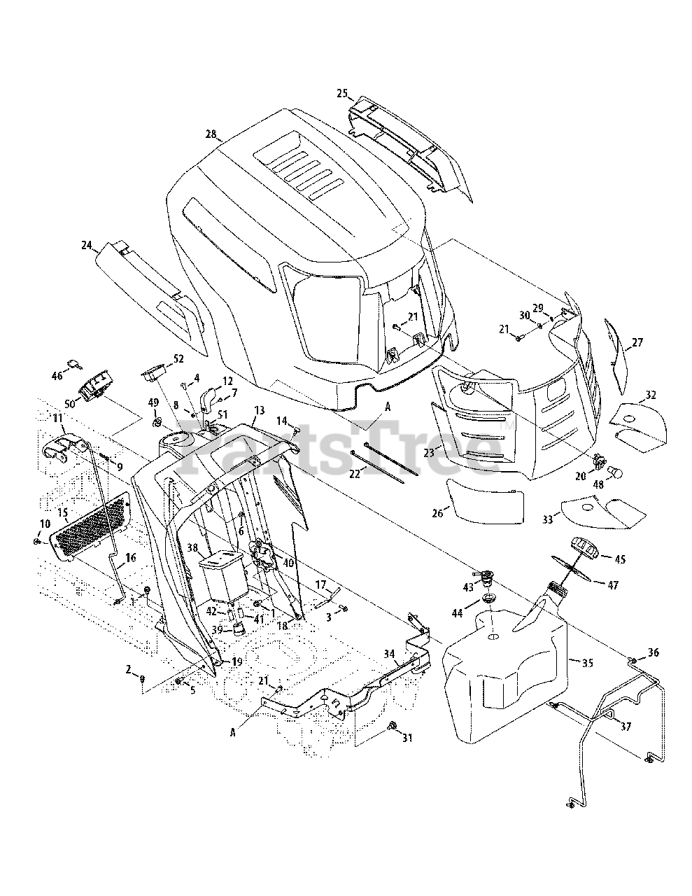 Cub Cadet Ltx 1040 13wx90as009 Cub Cadet 42 Lawn Tractor 2010