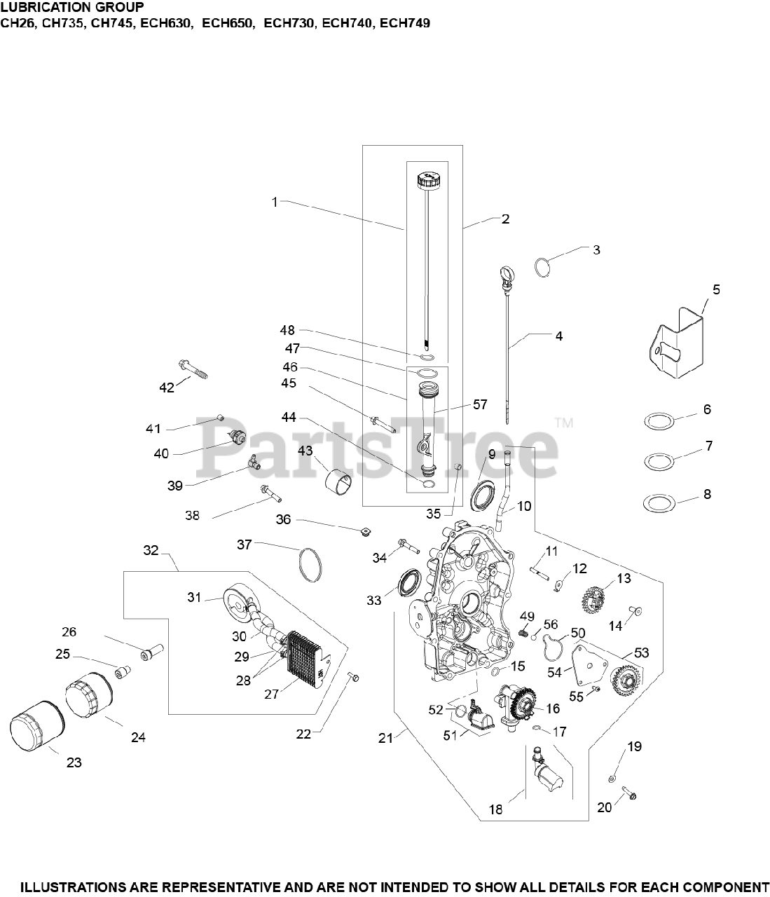 Kohler ECH7403031 Kohler Command PRO EFI Engine, Made for Walker Mfg