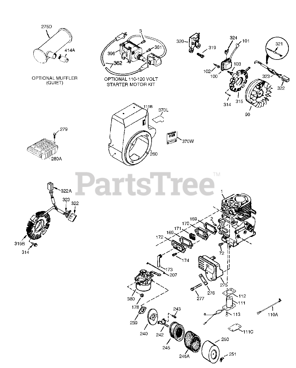 Tecumseh Hm100 159493u Tecumseh Engine Engine Parts List Hm1003c