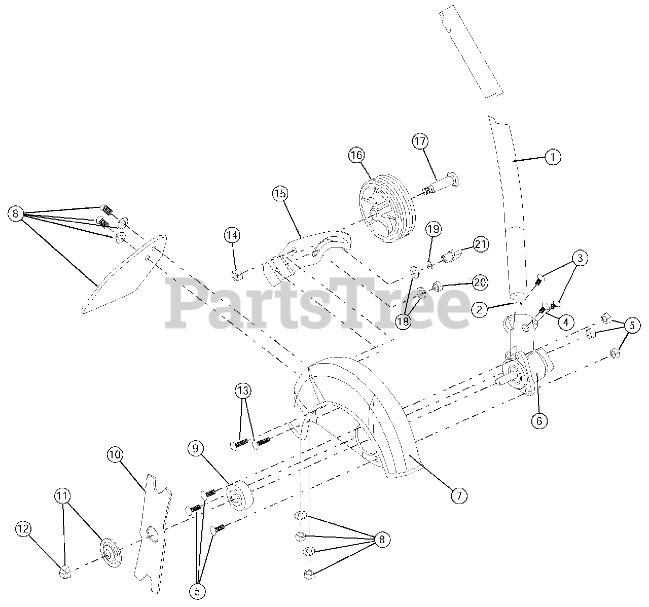 TroyBilt TBLE (41AJLEC063) TroyBilt Edger Attachment Lawn Edger