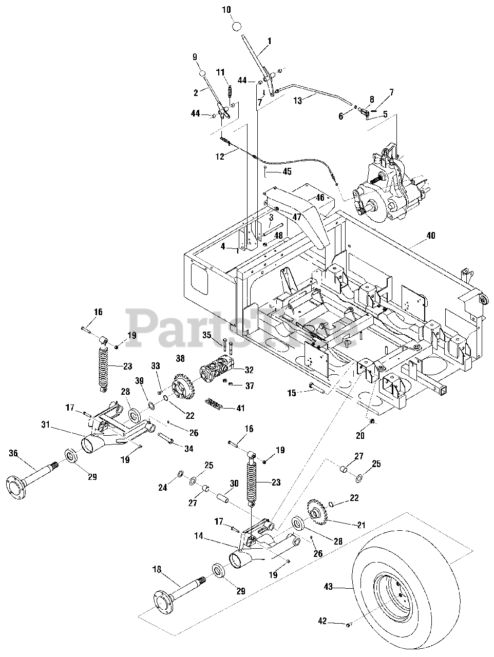 Cub Cadet Big Country 640 (37AS640710) Cub Cadet 6x4 Utility Vehicle