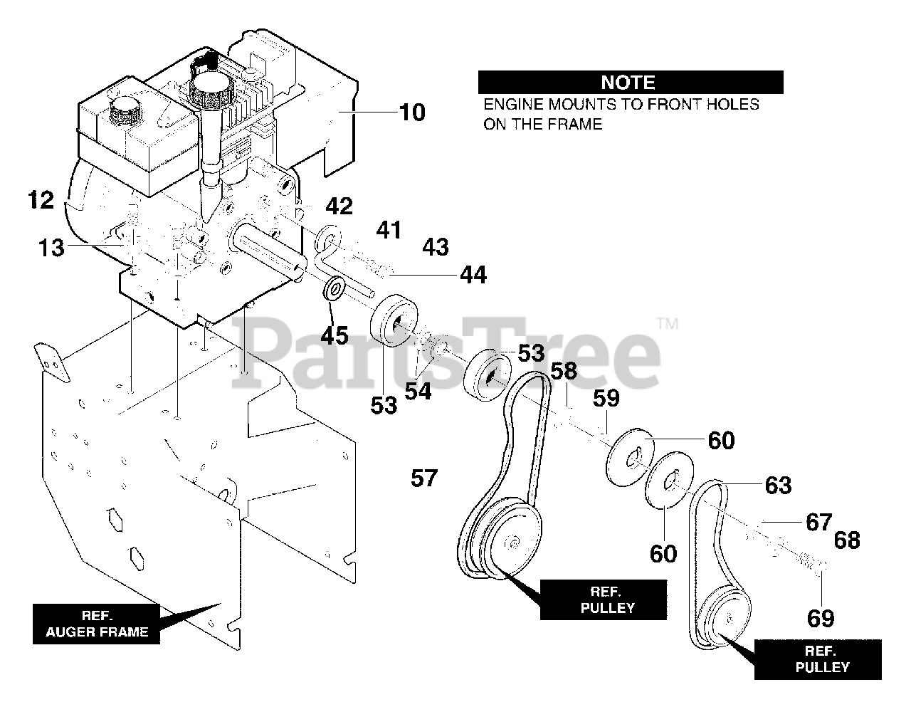 Yard King 629104x89B Yard King 29" Snow Thrower (2000) Engine