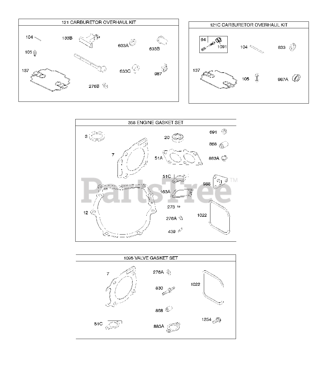 Briggs /& Stratton OEM 690739 replacement pin-float hinge