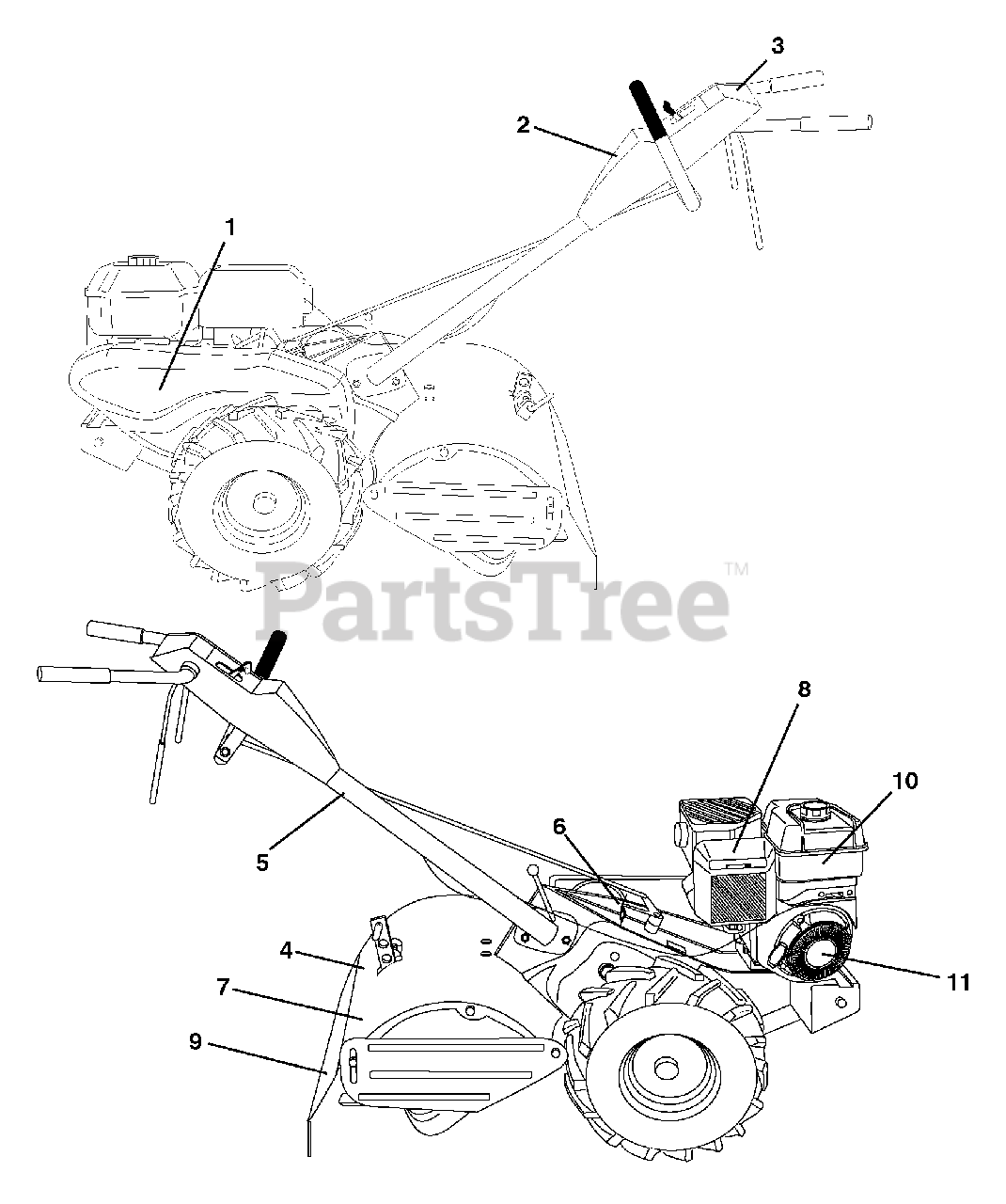 Husqvarna 650 Rtt 960930002 01 Husqvarna Rear Tine Tiller 2006 12