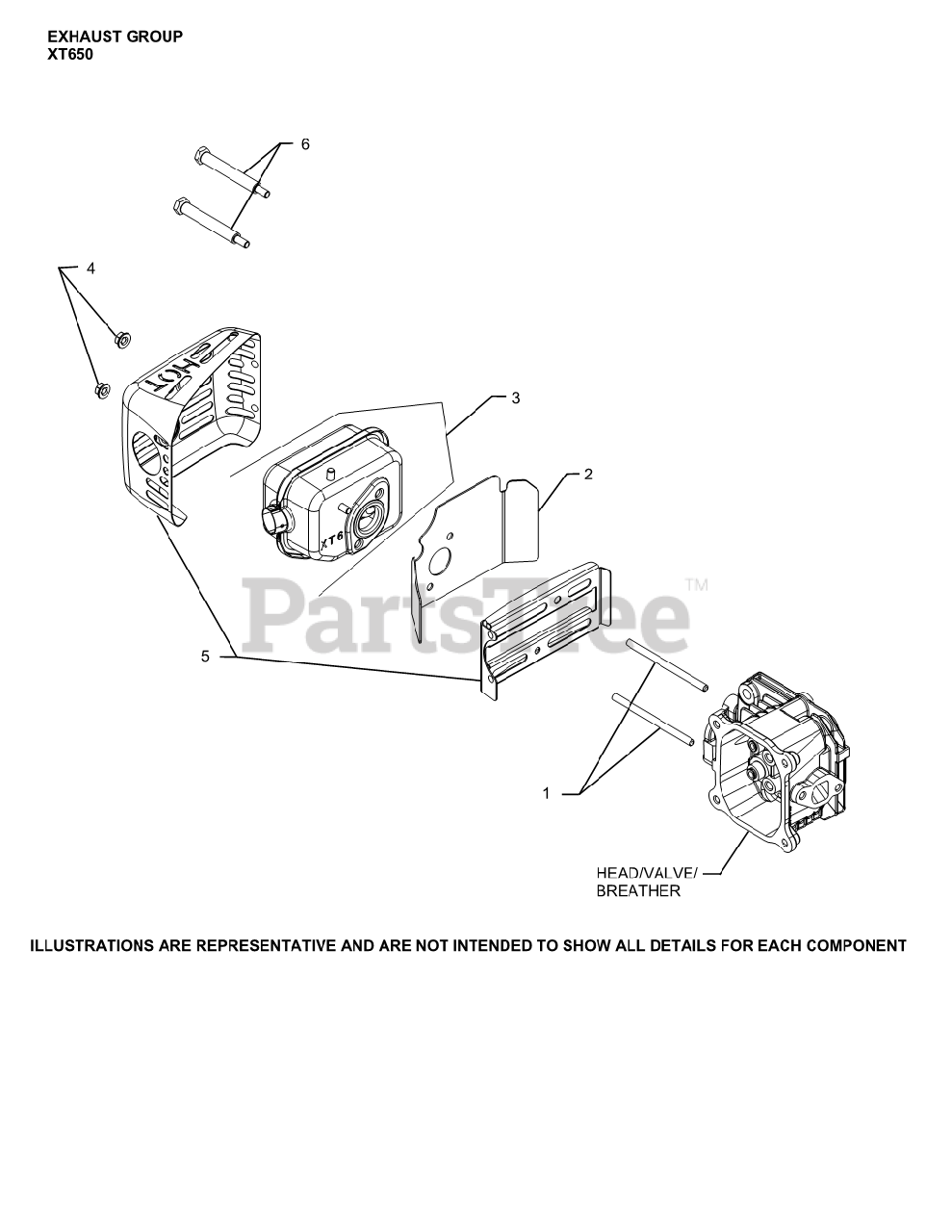 Kohler XT6503045 Kohler XT Series Engine, Made for Husqvarna, 6.5 ft