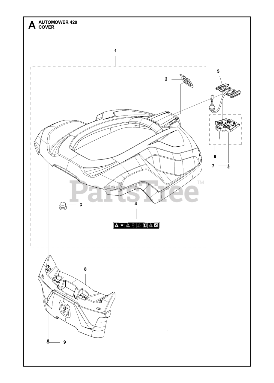 Husqvarna 420 Husqvarna Automower Robotic Lawn Mower (Original) COVER