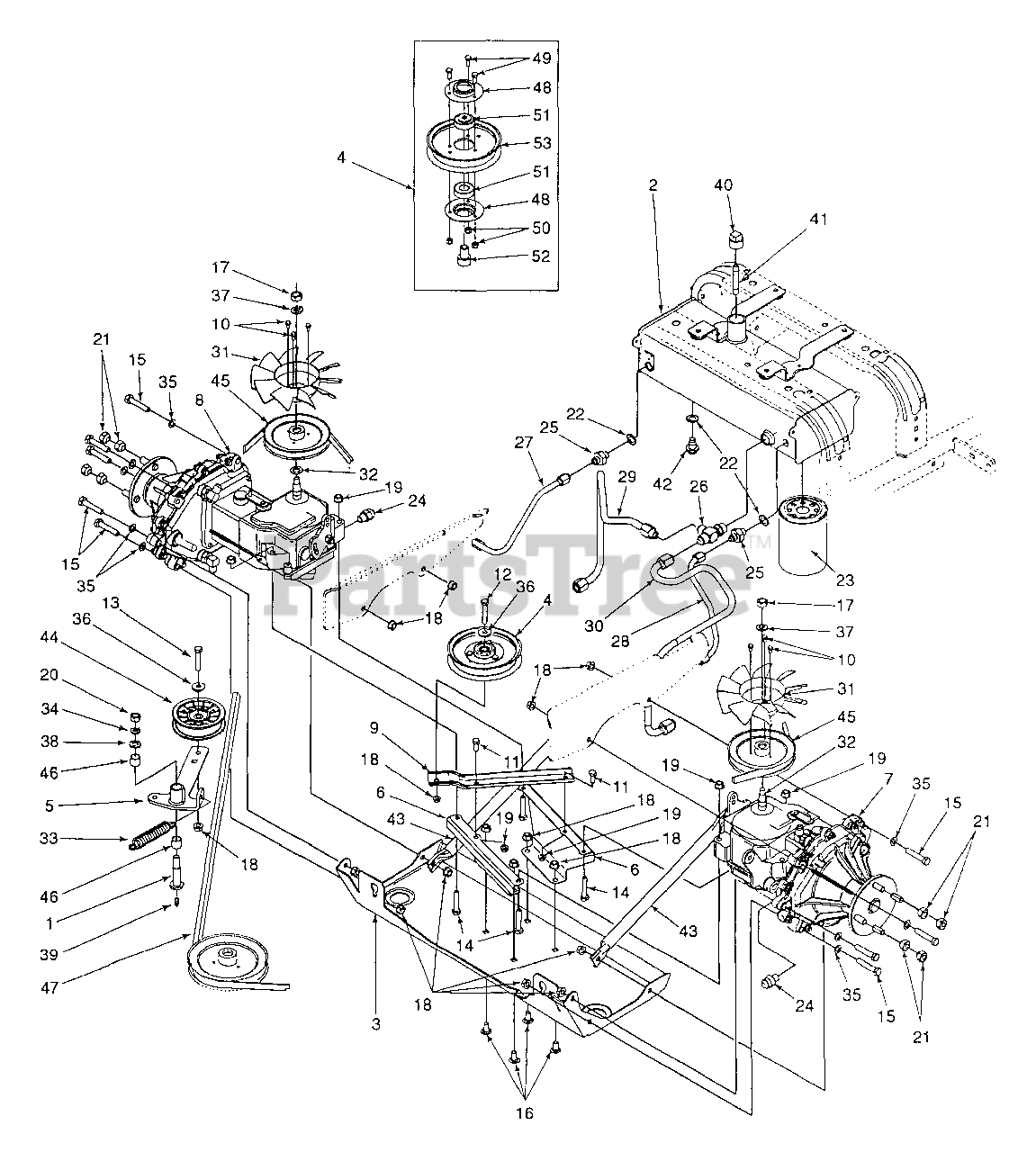 Cub Cadet Z54 (53AC385K100) Cub Cadet 54" ZeroTurn Mower Hydraulic