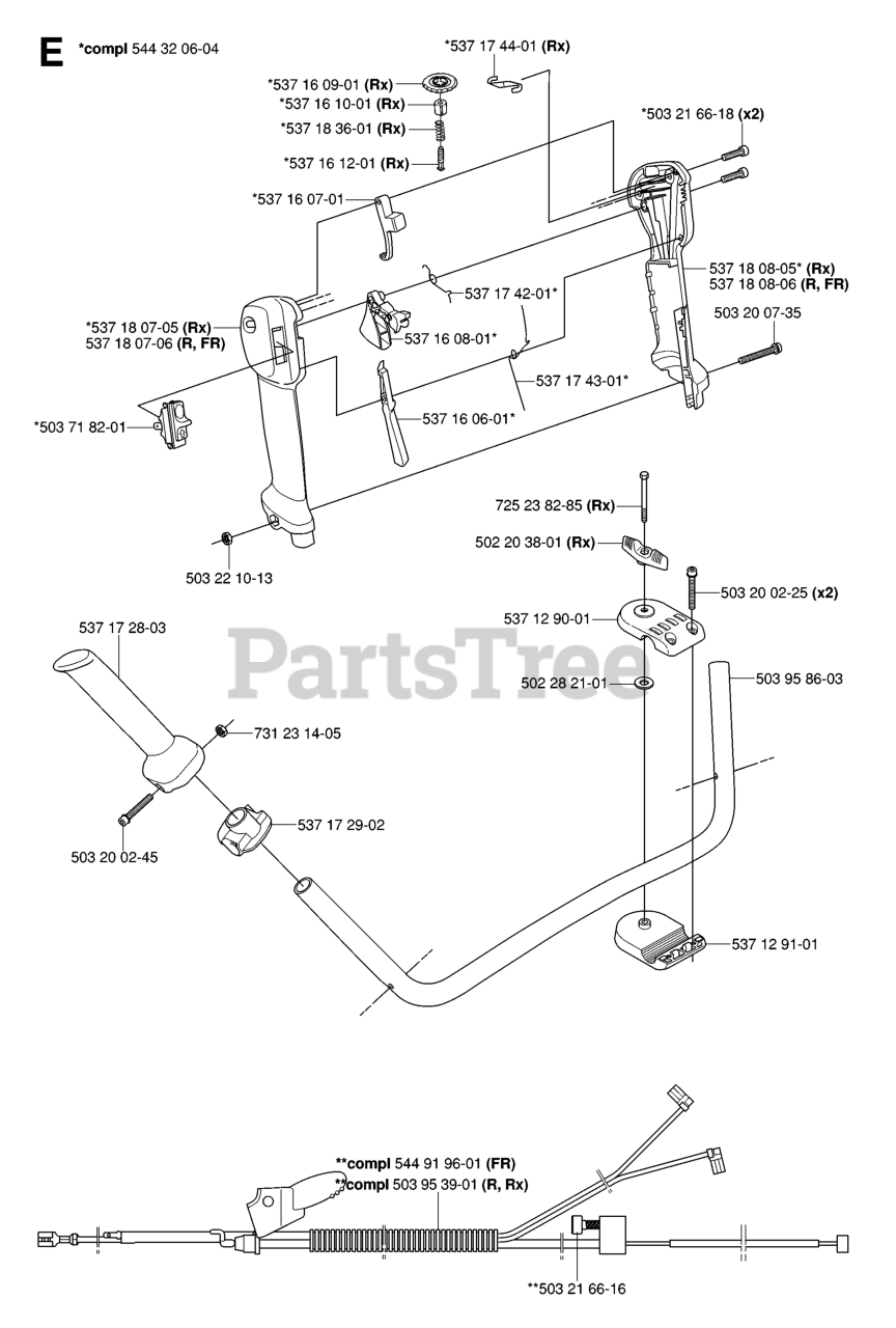 Husqvarna 345 FXT Husqvarna Brush Cutter (SN 20064000001