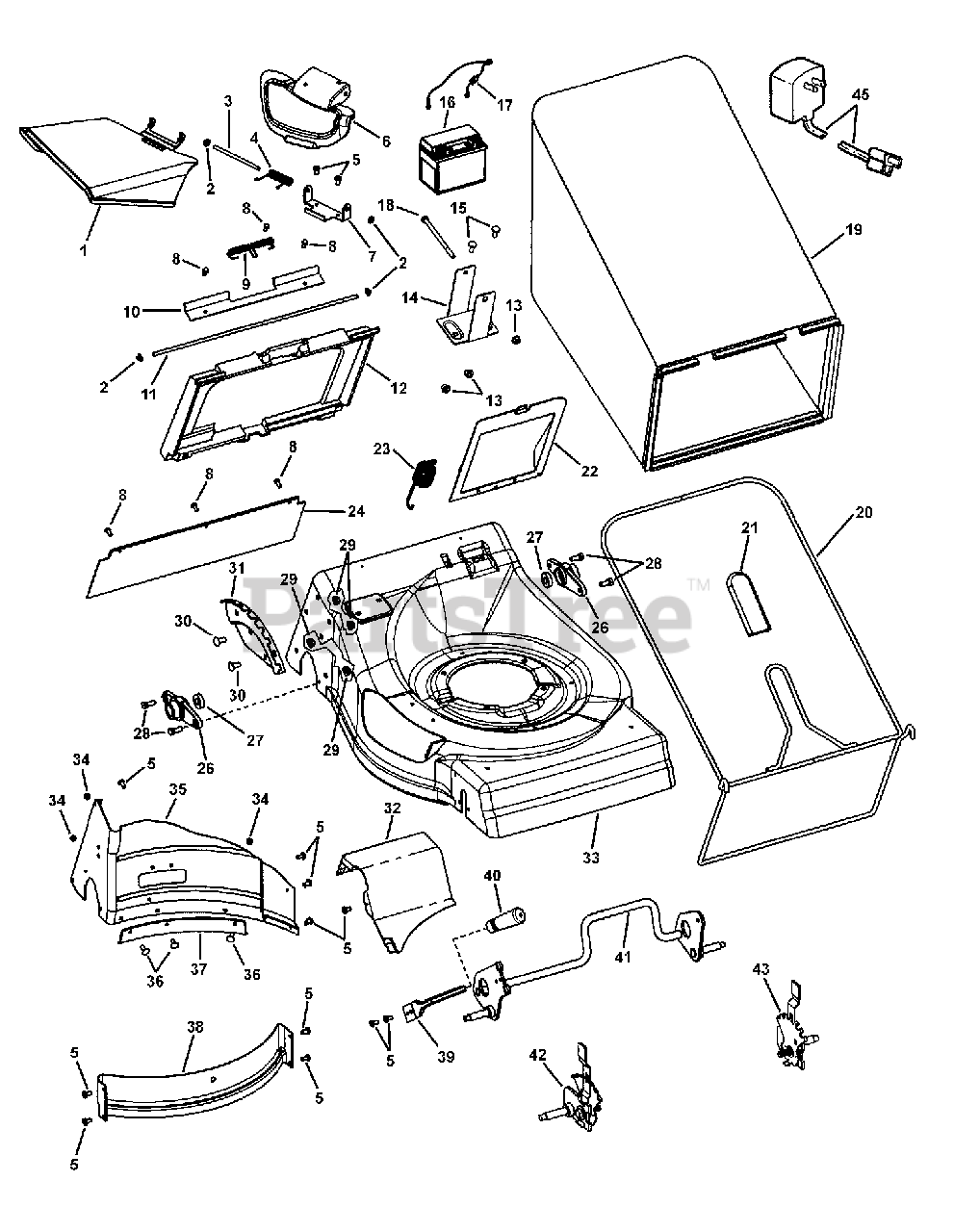 Brute BTPV 21675 E (7800268) Brute 21" WalkBehind Mower (2008) Deck