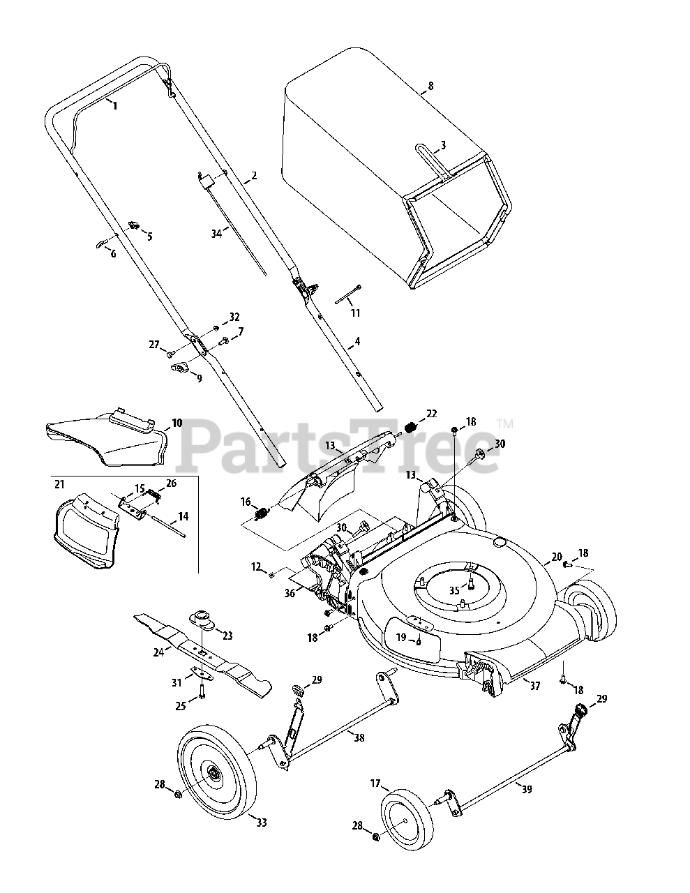 Yard machine 550ex parts cheap