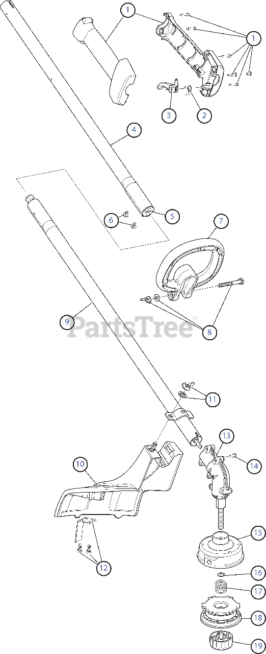 Bolens BL 160 (41DD170G965) Bolens String Trimmer General Assembly