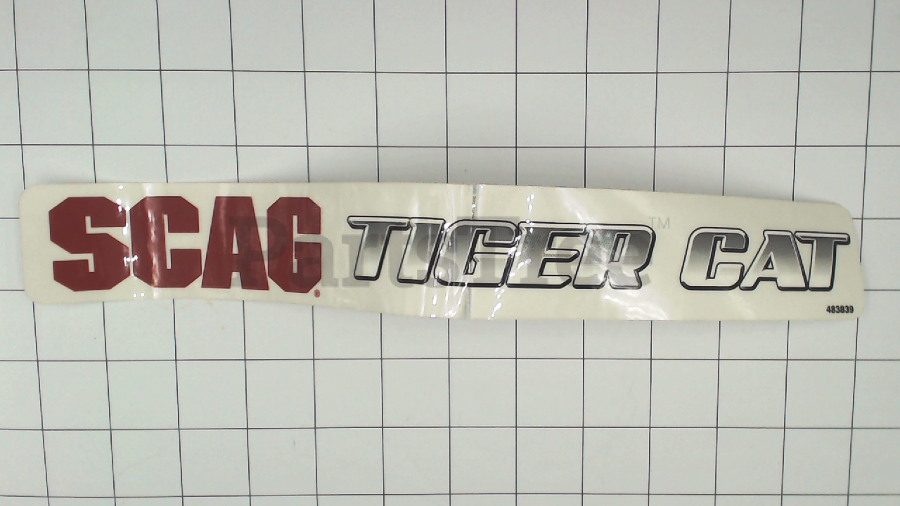 SCA 483839 - DECAL, SCAG TIGER (Slide 1 of 3)