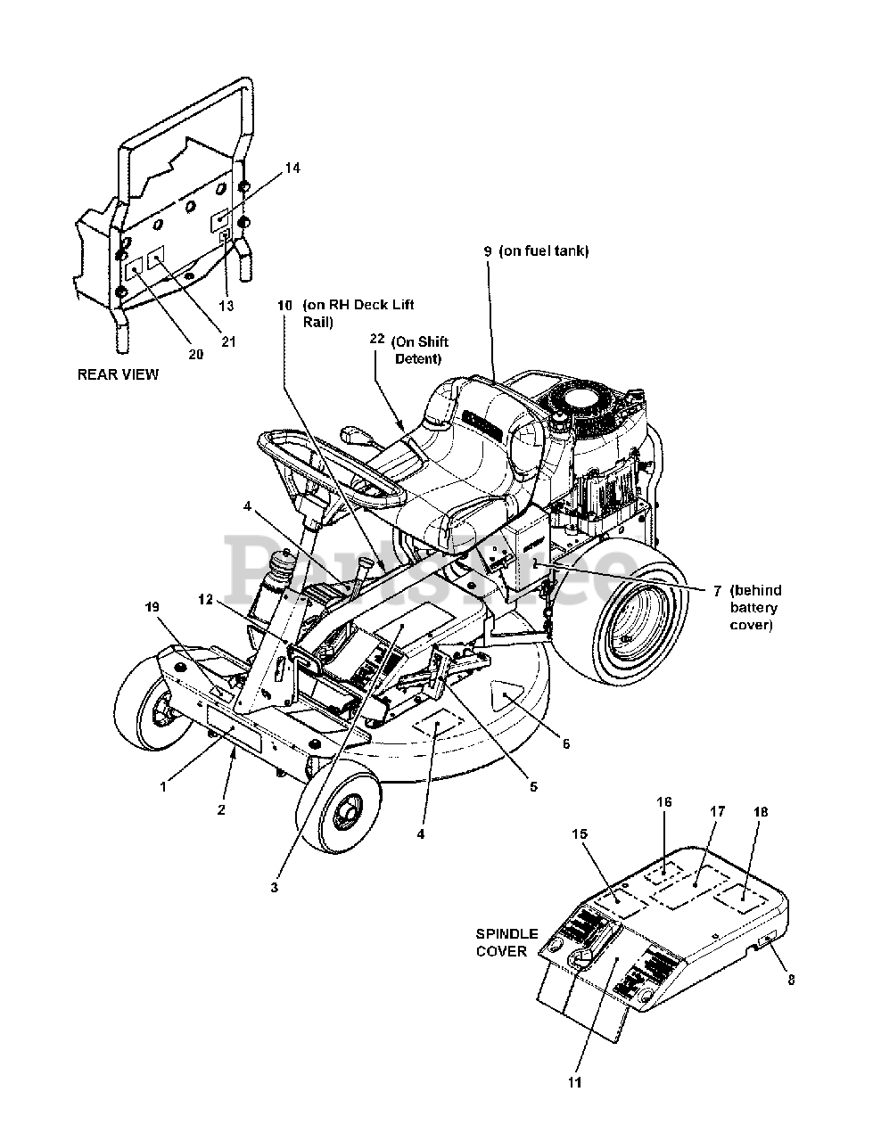 Snapper E 2812523BVE (7800117) Snapper 28" RearEngine Riding Mower