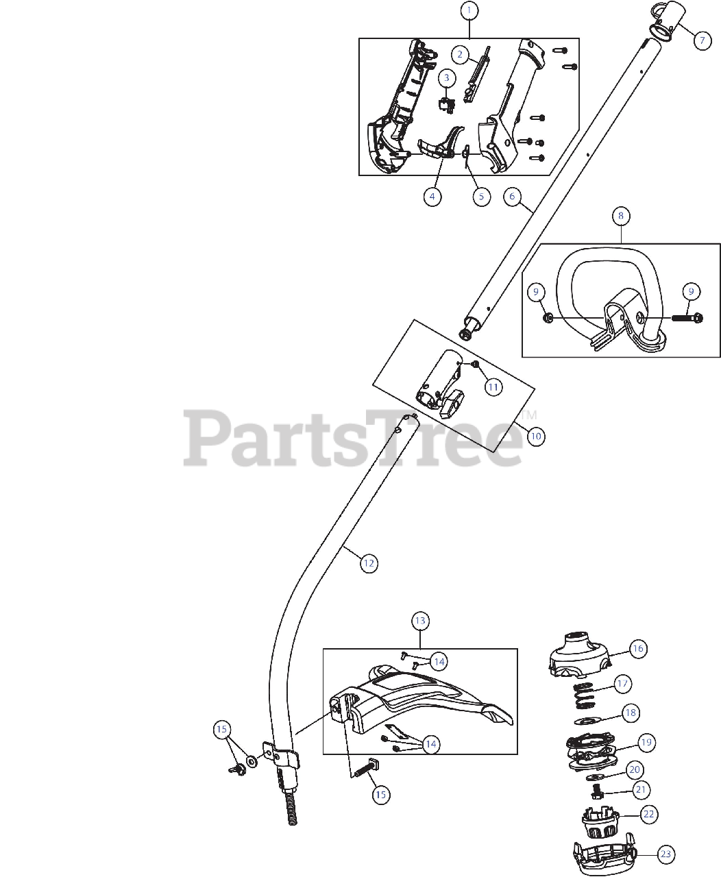 craftsman trimmer replacement parts