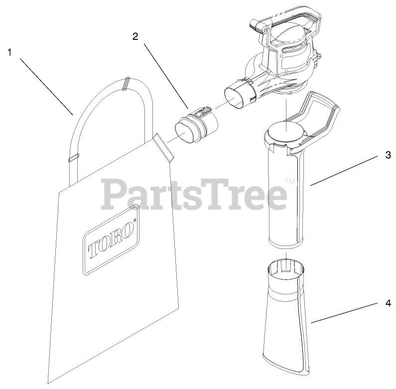 Toro rake and clearance vac 51549