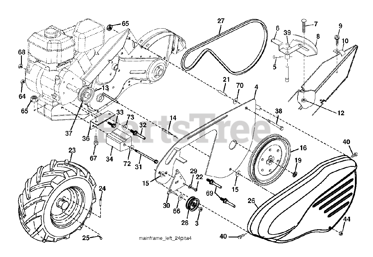 Husqvarna CRT 900 (96093002401) Husqvarna RearTine Tiller (201409
