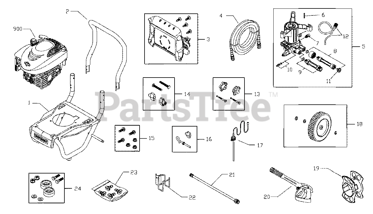 Craftsman 0204050 Craftsman 2,550 PSI Pressure Washer Main Unit