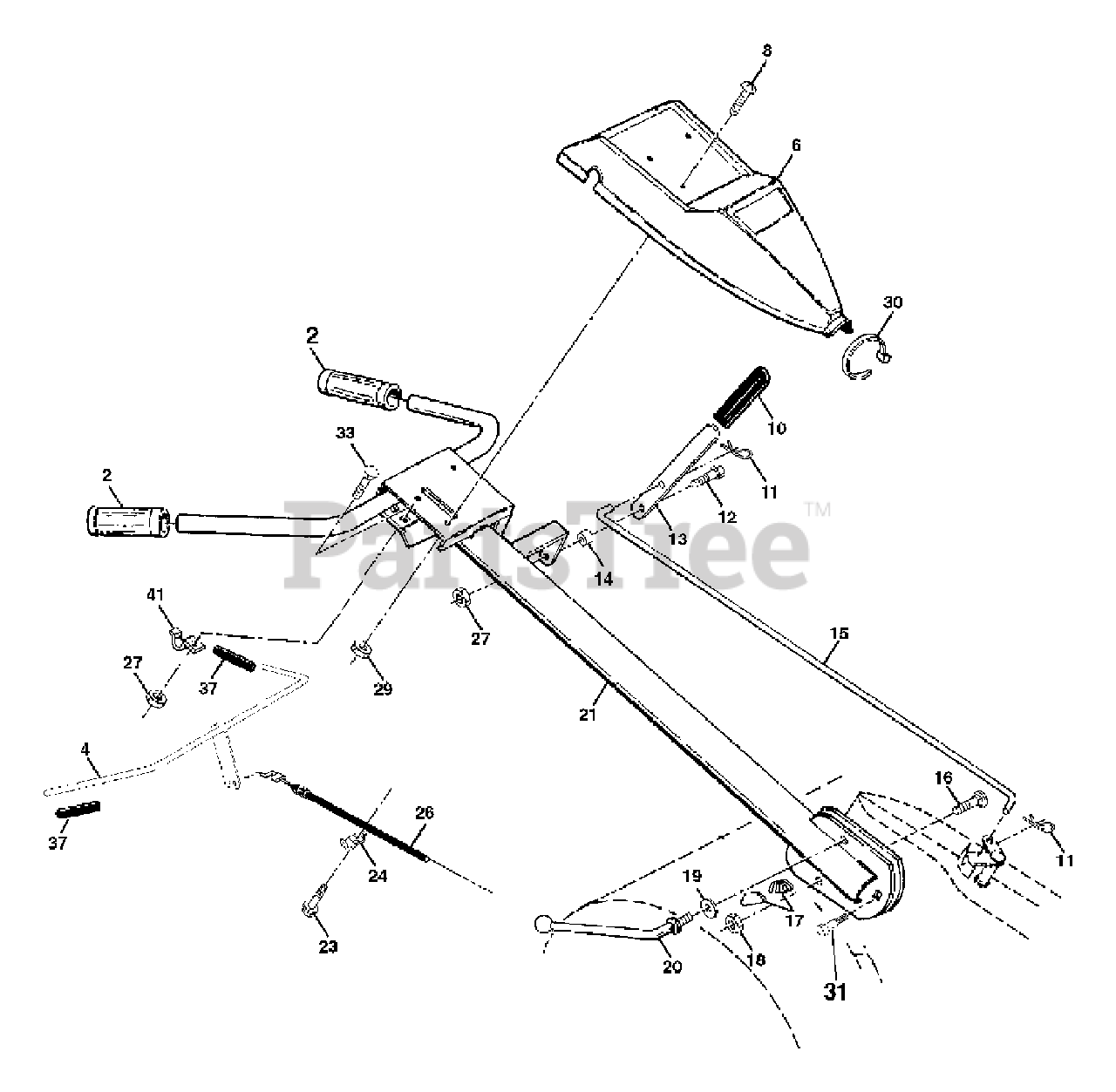 Craftsman 917.296250 (954329172) Craftsman 500RTTA Series RearTine
