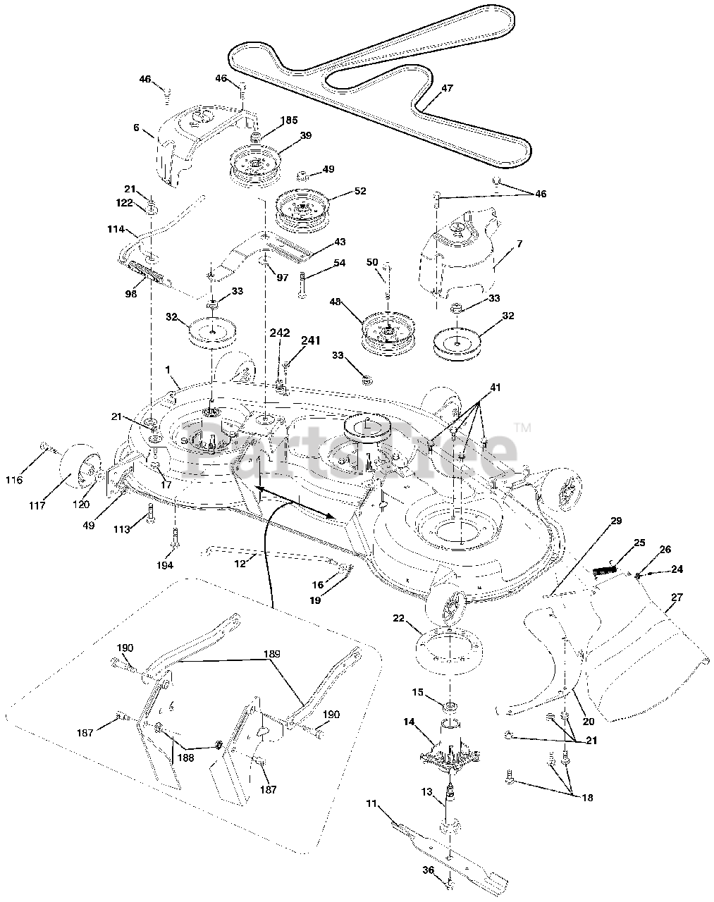 Ariens 936098 (960460072-00) - Ariens 48