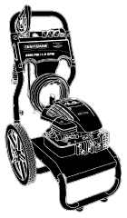 Craftsman 580.752340 (020266-0) - Craftsman 2,200 PSI Pressure Washer