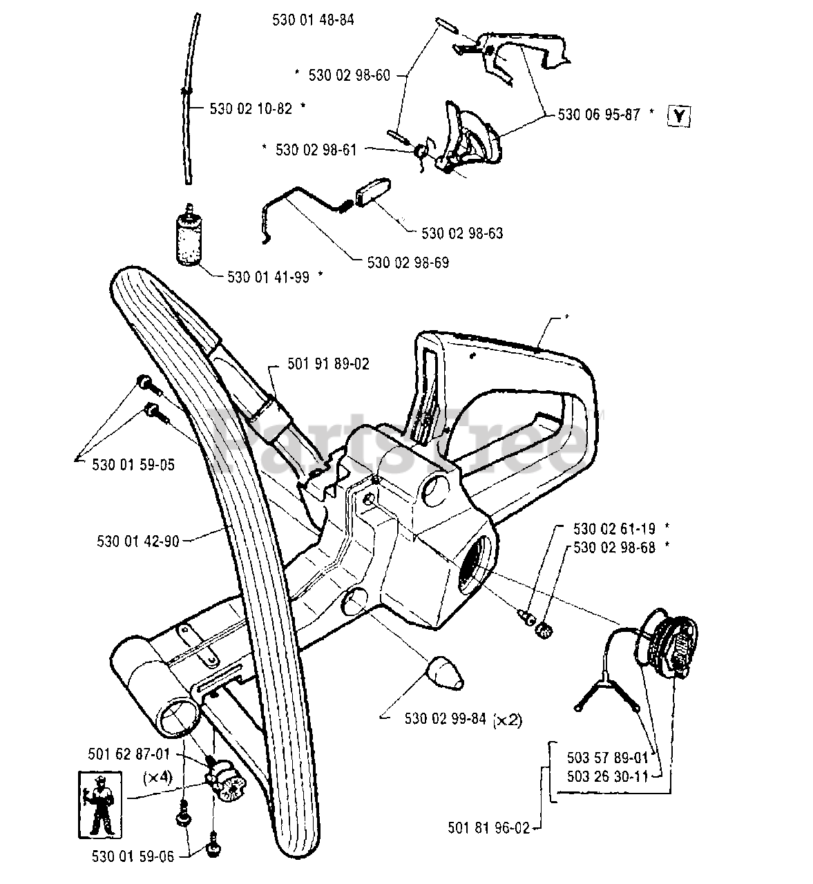 Husqvarna 36 Chainsaw Parts Diagram