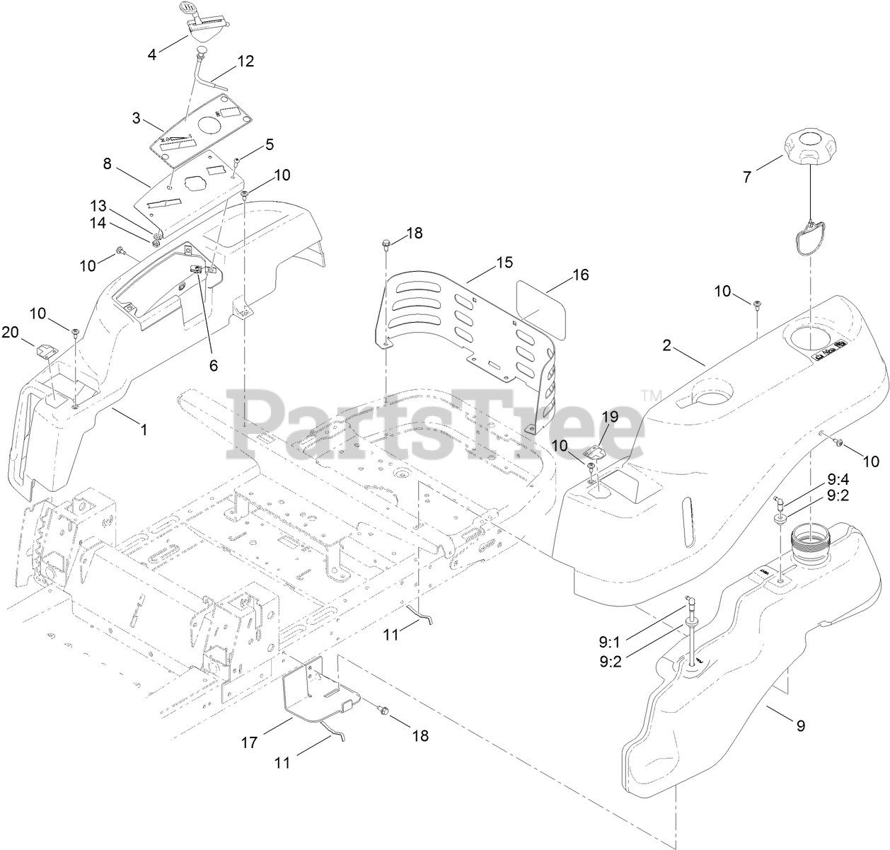 Toro 74633 (SS 4235) - Toro TimeCutter Zero-Turn Mower (SN: 314000001