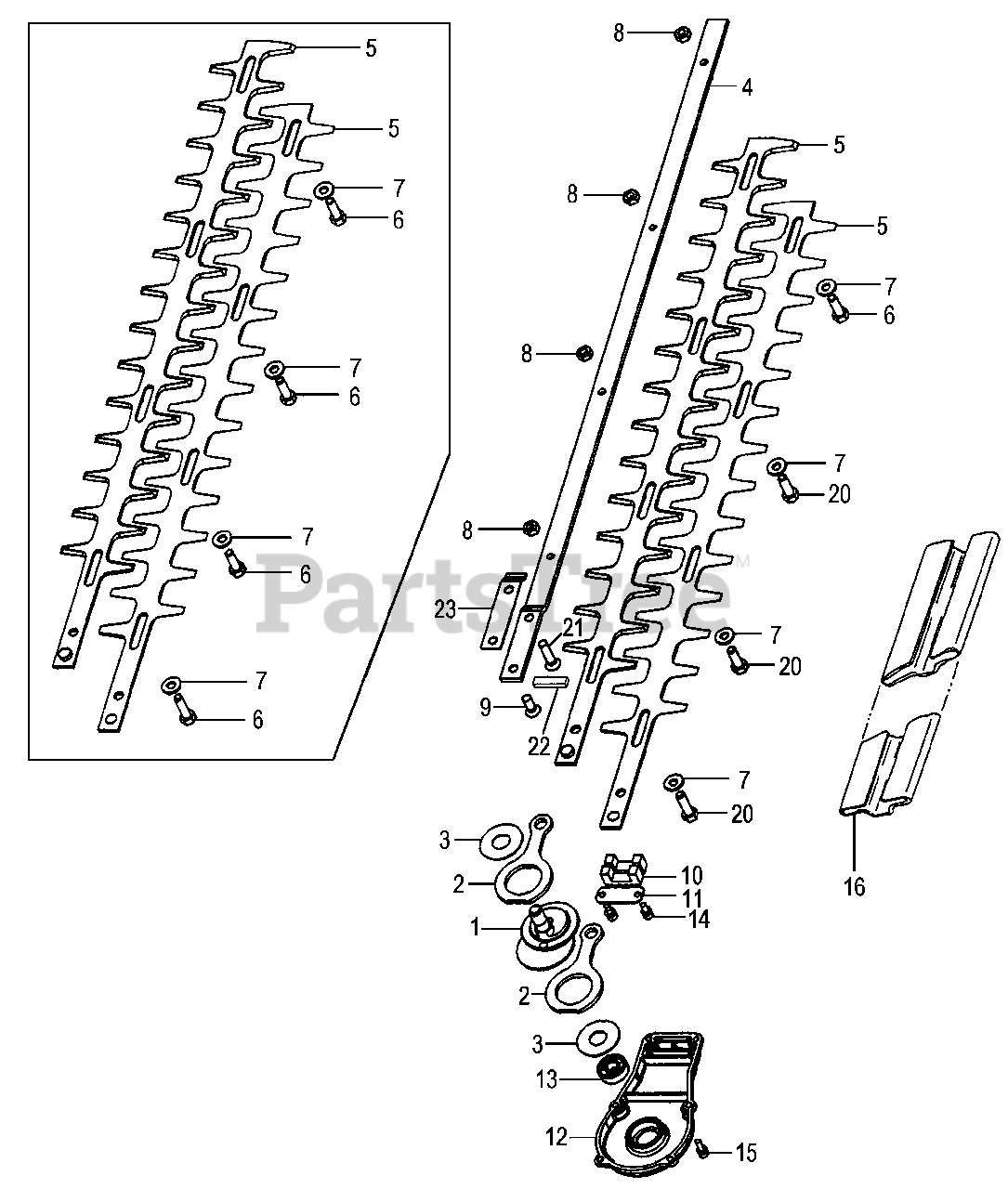 Tanaka TPH250PF Tanaka Articulating Pole Hedge Trimmer Blades, Cam