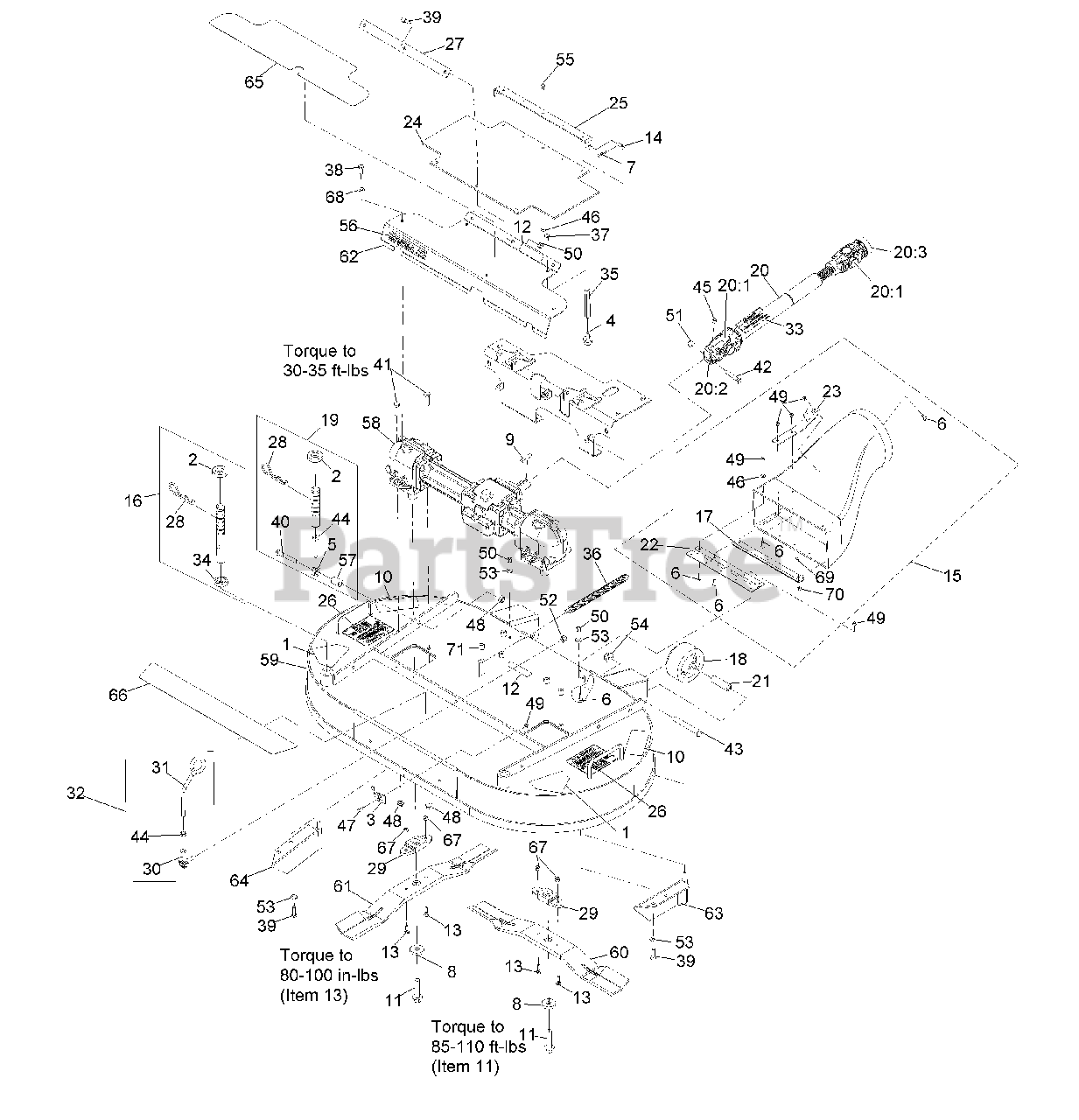 Exmark Navigator Deck Parts