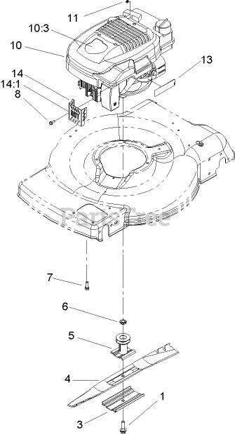 Toro 20009 - Toro 22" Recycler Walk-Behind Mower (SN: 270000001