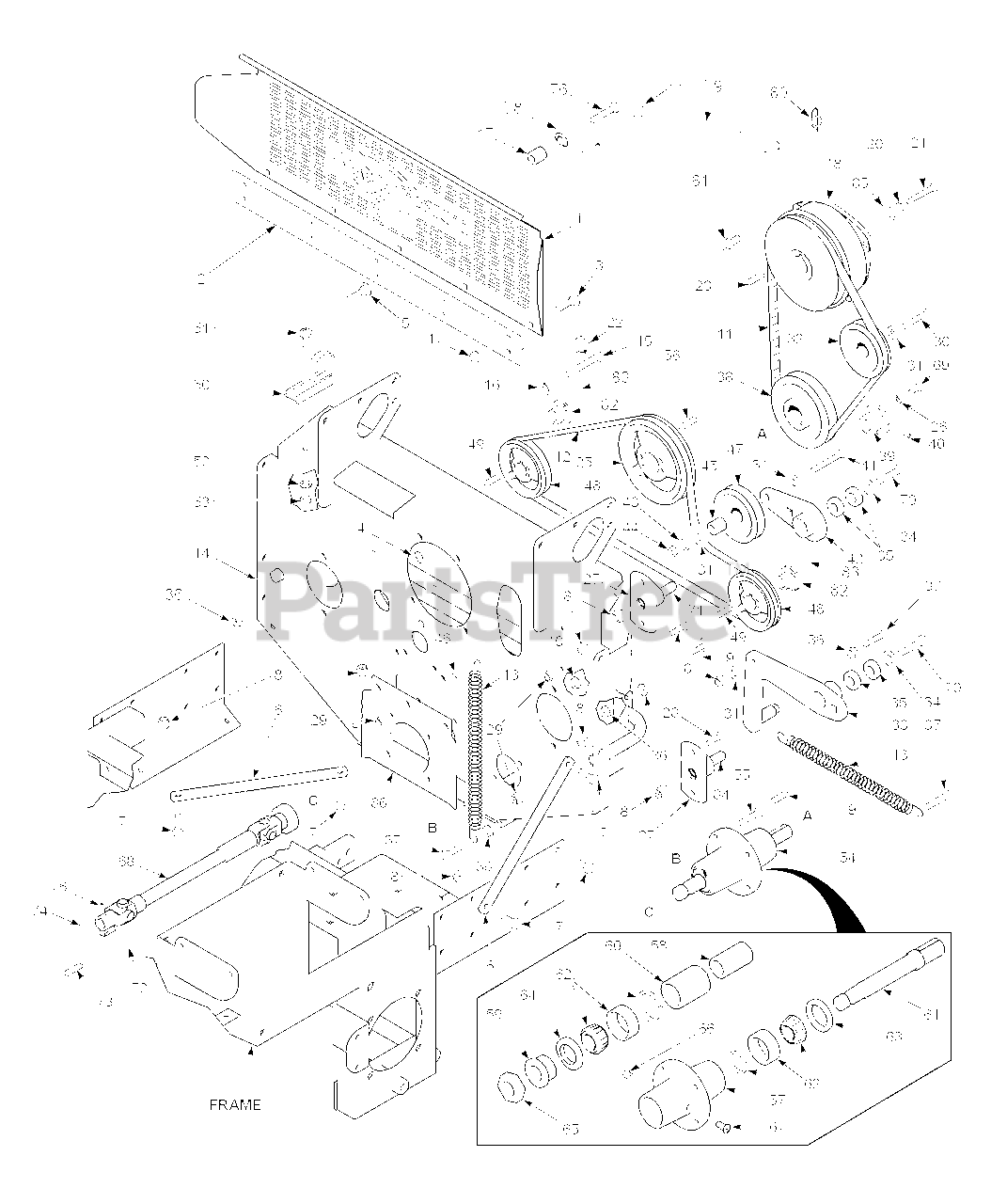 Scag STT61A 22KA Scag Turf Tiger 61 Zero Turn Mower 22hp Kawasaki SN 6750001 6759999 Deck Drive Components Parts Lookup with Diagrams PartsTree