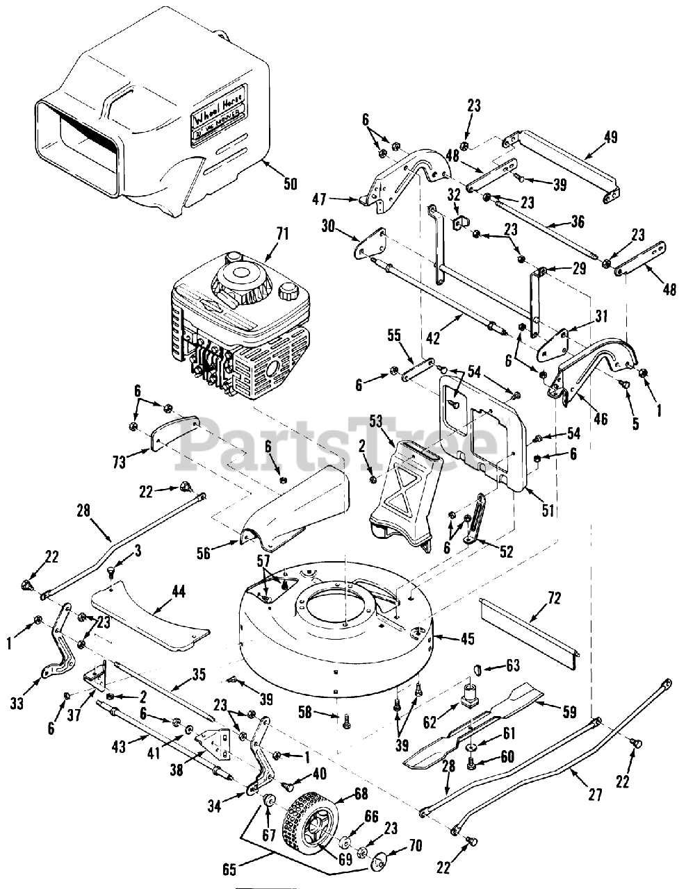 Toro 0440BR01 Toro 21" WalkBehind Mower (1987) 21" WALK BEHIND VACMOWER VEHICLE