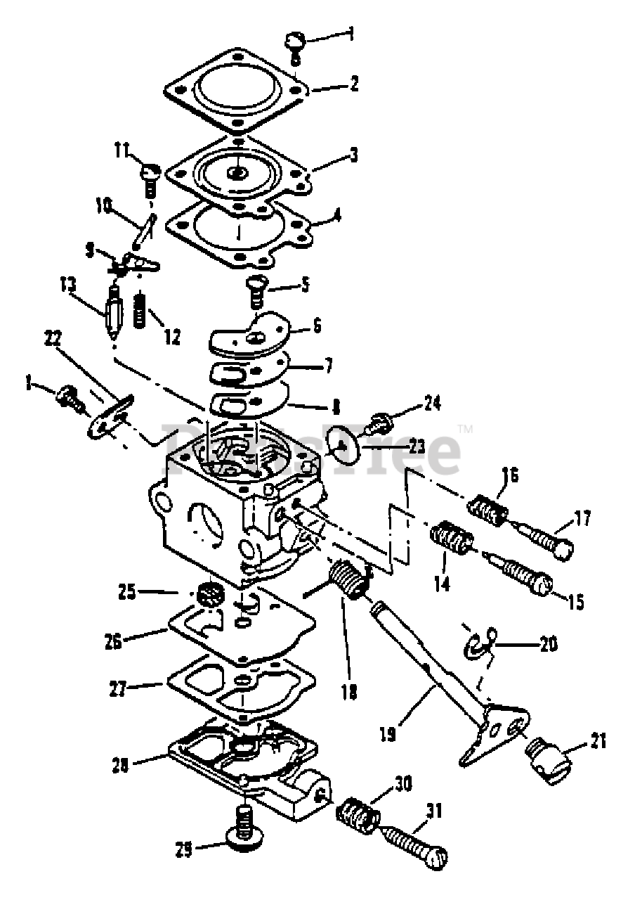 Tanaka TBC200 Tanaka Brush Cutter Carburetor Assembly Parts Lookup with Diagrams PartsTree