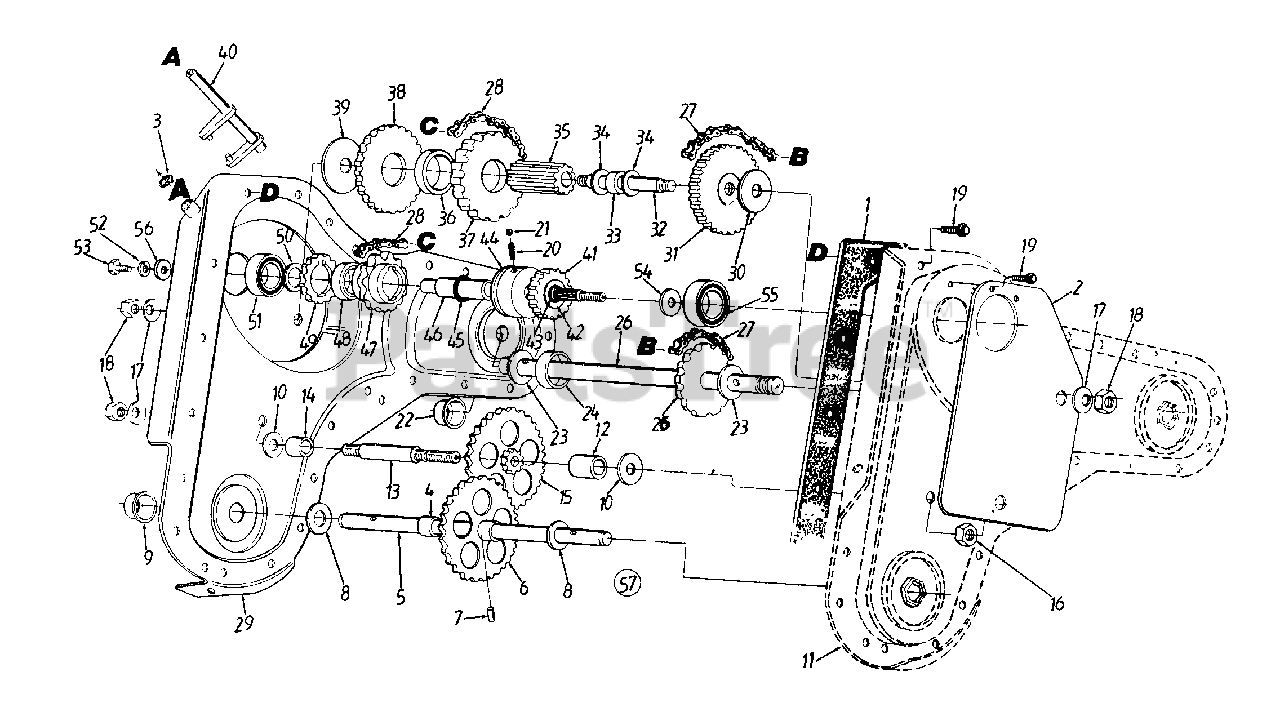Yard machine tiller parts best sale