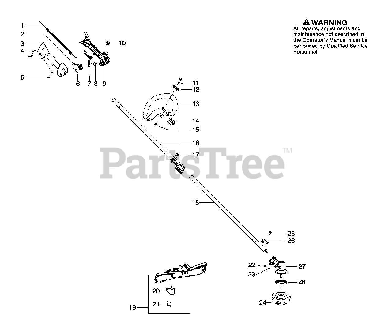 Outdoor Power Equipment HUSQVARNA 128LDX LOWER SHAFT KIT PART