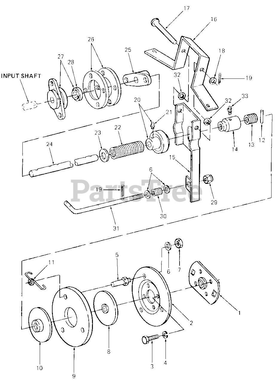 Cub Cadet Parts On The Clutch  U0026 Controls Diagram For 1050