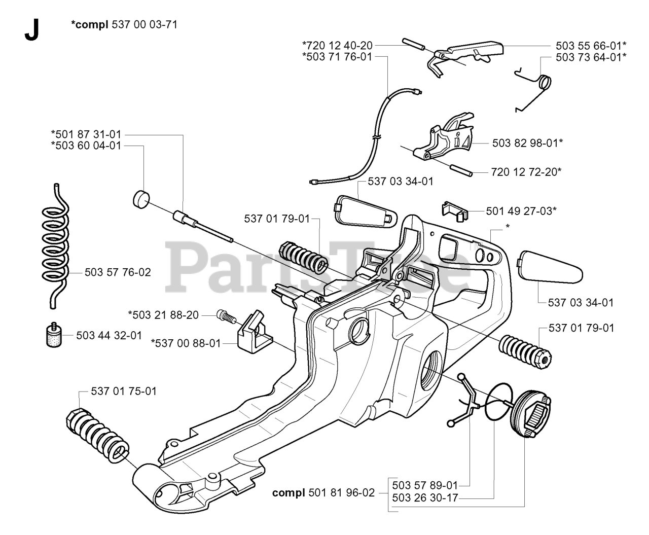 SECURA Kettenspanner Seitlich - Kompatibel Mit Husqvarna 385 XP Motorsäge